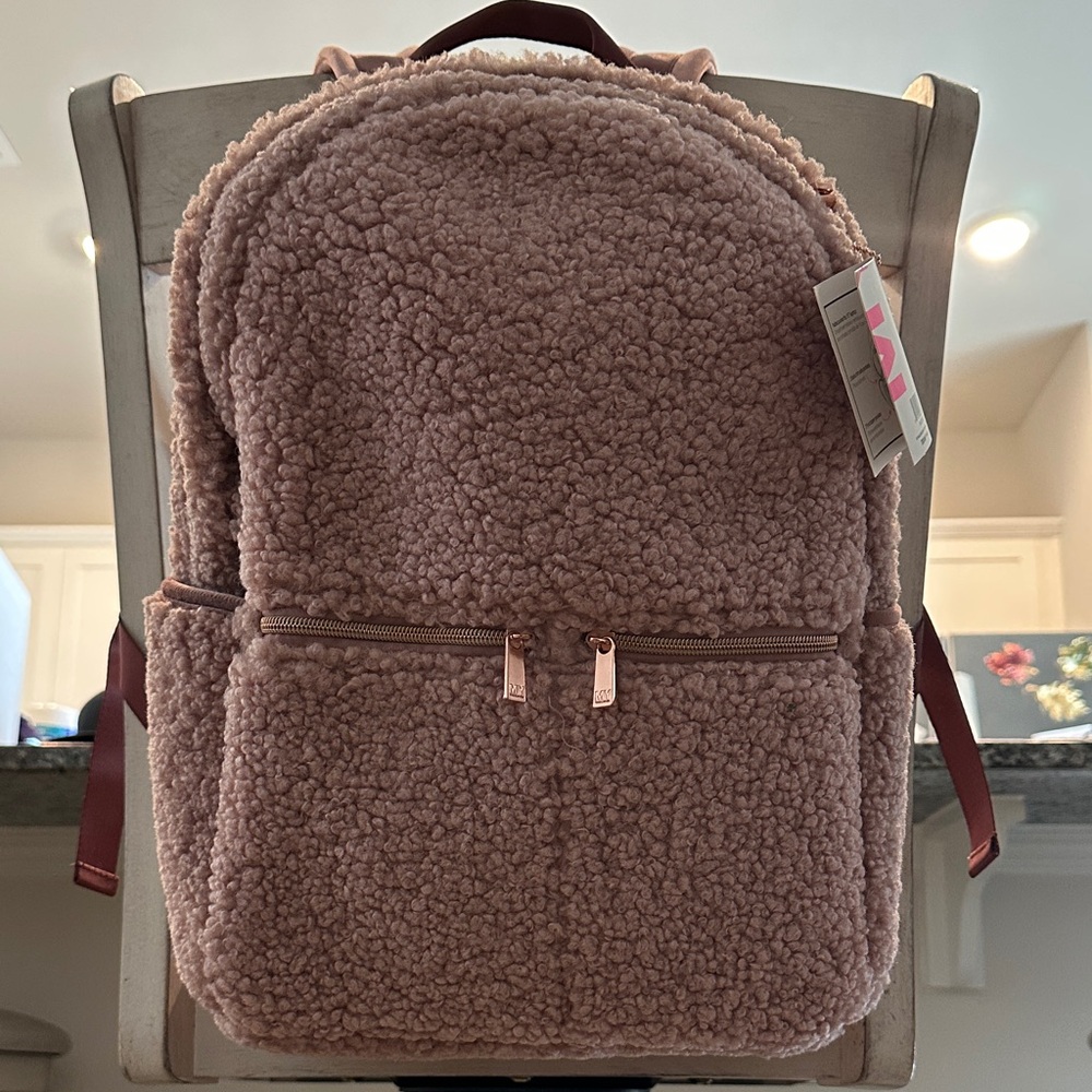 My Tagalongs Sherpa Backpack in Pink